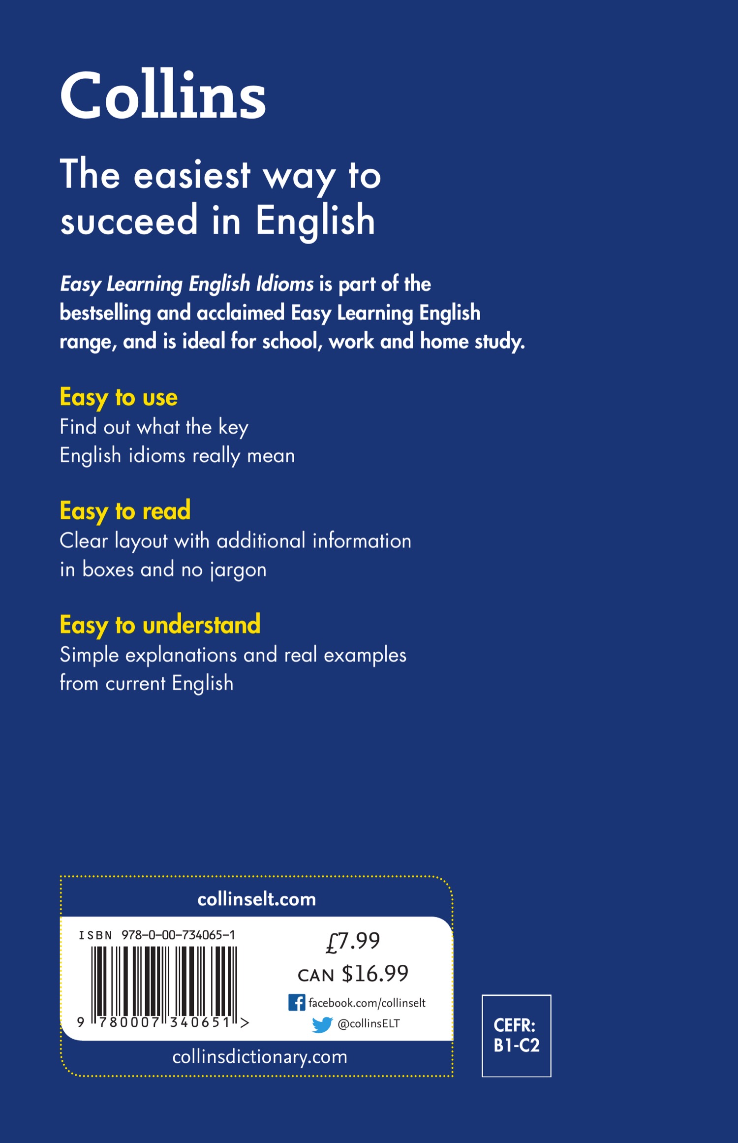 Easy Learning English Idioms: Your Essential Guide to Accurate English(Collins Easy Learning English)