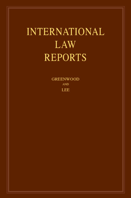 International Law Reports: Volume 203: (International Law Reports)