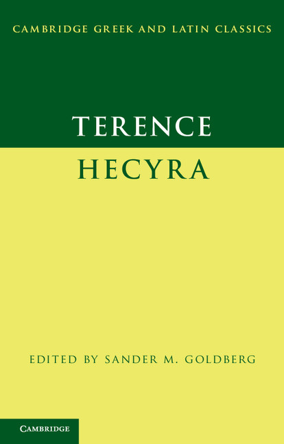 Terence: Hecyra: Hecyra(Cambridge Greek and Latin Classics)