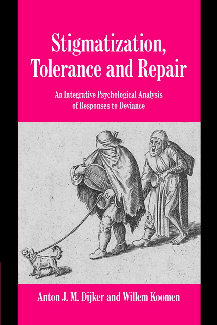 Stigmatization, Tolerance and Repair: An Integrative Psychological Analysis of Responses to Deviance(Studies in Emotion and Social Interaction)