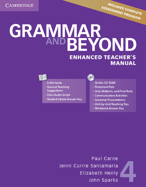 Grammar and Beyond Level 4 Enhanced Teacher's Manual with CD-ROM: (Grammar and Beyond)