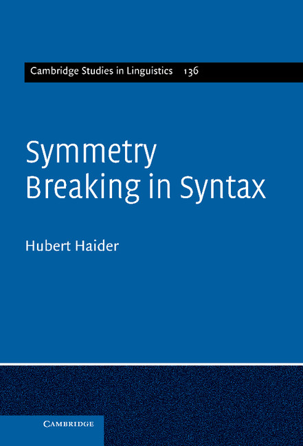 Symmetry Breaking in Syntax: (Series Number 136 Cambridge Studies in Linguistics)