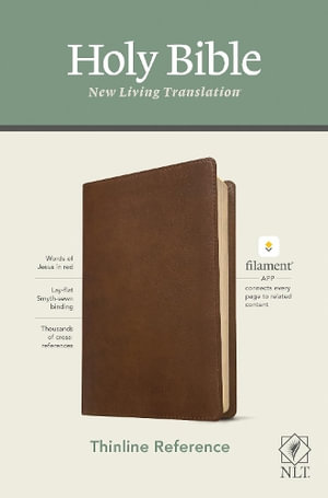 NLT Thinline Reference Bible: Filament Enabled Edition (Red Letter, Leatherlike, Rustic Brown) (Imitation Leather)