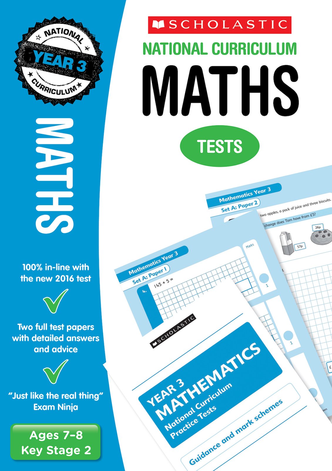 Maths Test - Year 3: (National Test Papers)