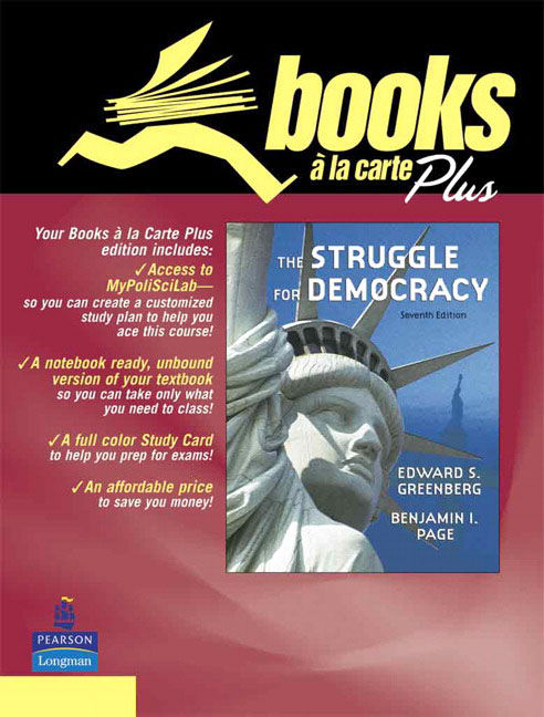 The Struggle for Democracy, Books a la Carte Plus LongmanParticipate.com