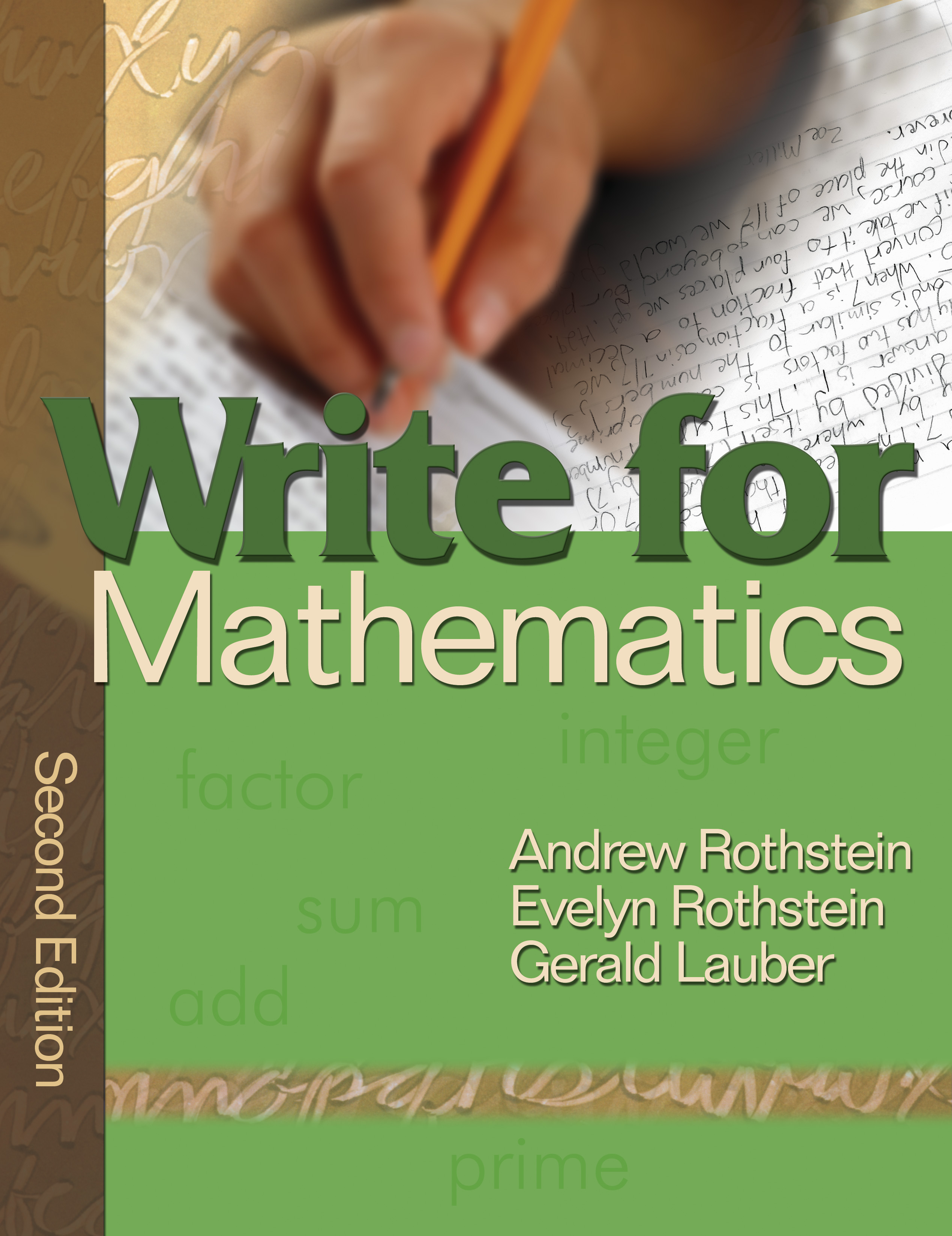 Write for Mathematics: (English)