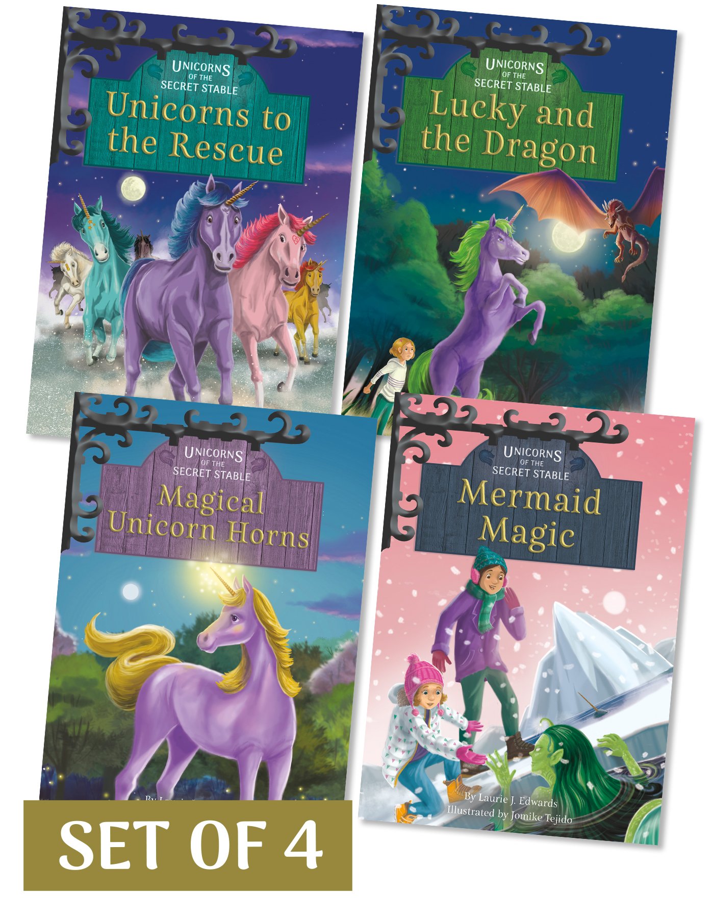 Unicorns of the Secret Stable Set 3 (Set of 4): (Unicorns of the Secret Stable)
