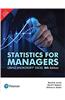 Statistics for Managers, Using Microsoft Excel