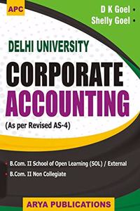 Corporate Accounting B.Com. II (School of Learning (SOL) / External and Non Collegiate)
