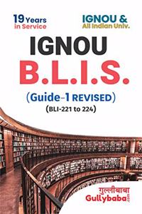 B.LIB. GUIDE (BLI-221 to 224) (IGNOU Help Guide for B.LIB.Guide in English Medium)
