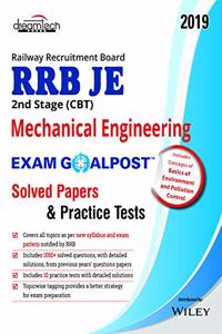 RRB JE 2nd Stage (CBT) Mechanical Engineering Exam Goalpost Solved Papers & Practice Tests, 2019