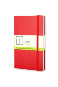 Moleskine Pocket Plain Hardcover Notebook Scarlet Red