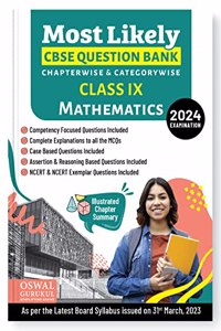 Most Likely Cbse Question Bank - Mathematics for 2024 Examination Class Ix