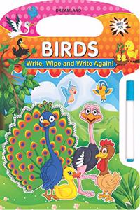 Write and Wipe Book  Birds