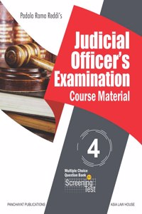 Judicial Officer's Examination Course Material (4 Vols. (Pb))