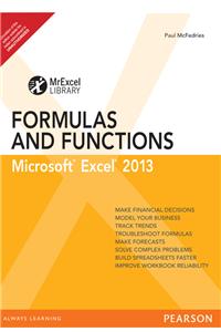 Excel 2013 Formulas and Function