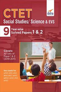 CTET Social Studies/ Science & EVS 9 Year-wise Solved Papers 1 & 2