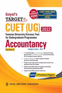 Goyal's Target CUET (UG) 2022 Accountancy (Chapter-wise study notes, Chapter-wise MCQs and 3 Sample Papers) as per NTA