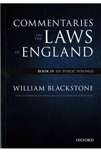 The Oxford Edition of Blackstone's: Commentaries on the Laws of England