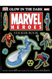 Ultimate Sticker Book: Glow in the Dark: Marvel Heroes