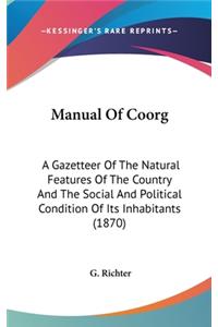 Manual Of Coorg