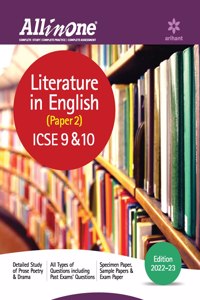 All In One Literature in English (Paper 2) ICSE Class 9 and 10 2022-23 Edition