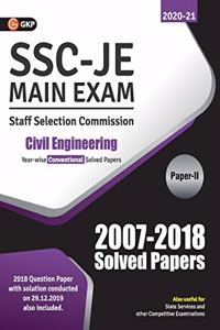 Ssc 2021 Junior Engineer Civil Engineering Paper II Conventional Solved Papers (2007-2018)