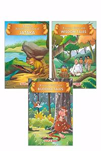 Jataka Tales (Set of 3 Books with 51 Moral Stories) - Colourful Pictures - Story Books for kids