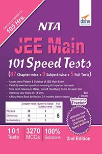 NTA JEE Main 101 Speed Tests (87 Chapter-wise + 9 Subject-wise + 5 Full Tests) 2nd Edition
