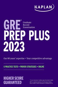 GRE Prep Plus 2023, Includes 6 Practice Tests, 1500+ Practice Questions + Online Access to a 500+ Question Bank and Video Tutorials