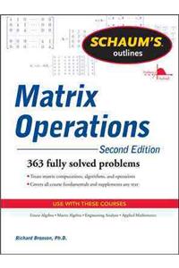 Schaum's Outline of Matrix Operations