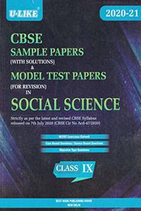 Cbse U-Like Sample Papers (With Solutions) Social Science For Class 9 - Examination 2020-21