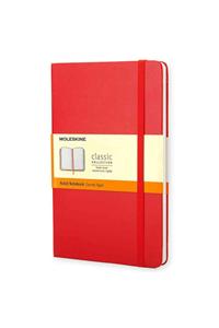 Moleskine Large Ruled Hardcover Notebook Scarlet Red