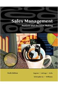 Sales Management: Analysis and  Decision Making