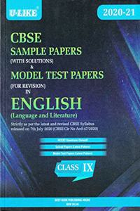 Cbse U-Like Sample Papers (With Solutions) English For Class 9 - Examination 2020-21