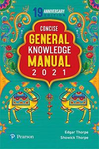 Pearson Conscise General Knowledge Manual 2021 | For SSC, Railways, Bank PO, SBI & other competetive exams | By Pearson