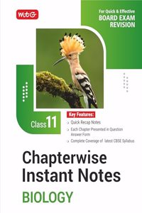 Chapterwise Instant Notes Biology Class 11