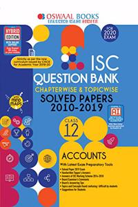 Oswaal ISC Question Bank Class 12 Accounts Book Chapterwise & Topicwise (For March 2020 Exam)