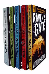 Power of Five Books Collection 5 Books Set by Anthony Horowitz (Raven's Gate, Evil Star, Night Rise, Necropolis, Oblivion)