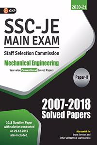 Ssc 2021 Junior Engineer Mechanical Engineering Paper II Conventional Solved Papers (2007-2018)