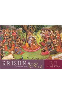 Krishna Art Postcard Book