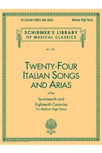 24 Italian Songs & Arias - Medium High Voice