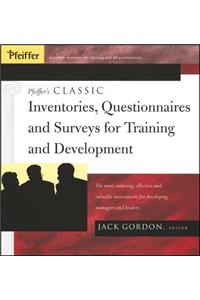 Pfeiffer's Classic Inventories, Questionnaires, and Surveys for Training and Development