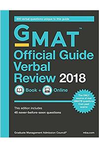 GMAT Official Guide 2018 Verbal Review: Book/Online