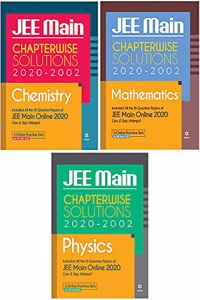 Combo set of 18 Years Chapterwise Solutions Physics,Chemistry and Mathematics JEE Main 2021 (Set of 3 Books)