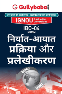 IBO-4 Export Import Procedures And Documentation in Hindi Medium (Hindi)