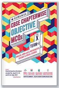 Chapterwise Objective MCQs Book for CBSE Class 10 Term I Exam : 3000+ Questions (Case Study, Multiple Choice) - English, Hindi, Math, Science, Social
