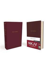 NKJV, Gift and Award Bible, Leather-Look, Burgundy, Red Letter Edition