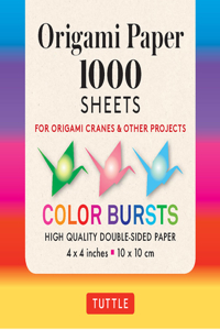 Origami Paper Color Bursts 1,000 Sheets 4 (10 CM)