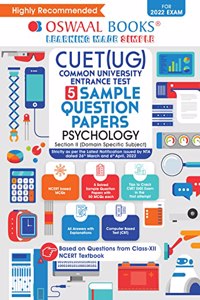 Oswaal NTA CUET (UG) 10 Sample Question Papers, Psychology (Entrance Exam Preparation Book 2022)